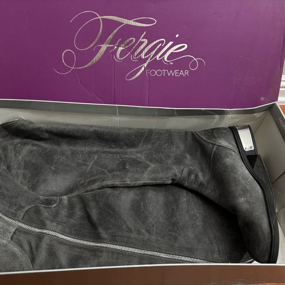 Fergie Navaro Monument Over the knee suede boots - Picture 2 of 8